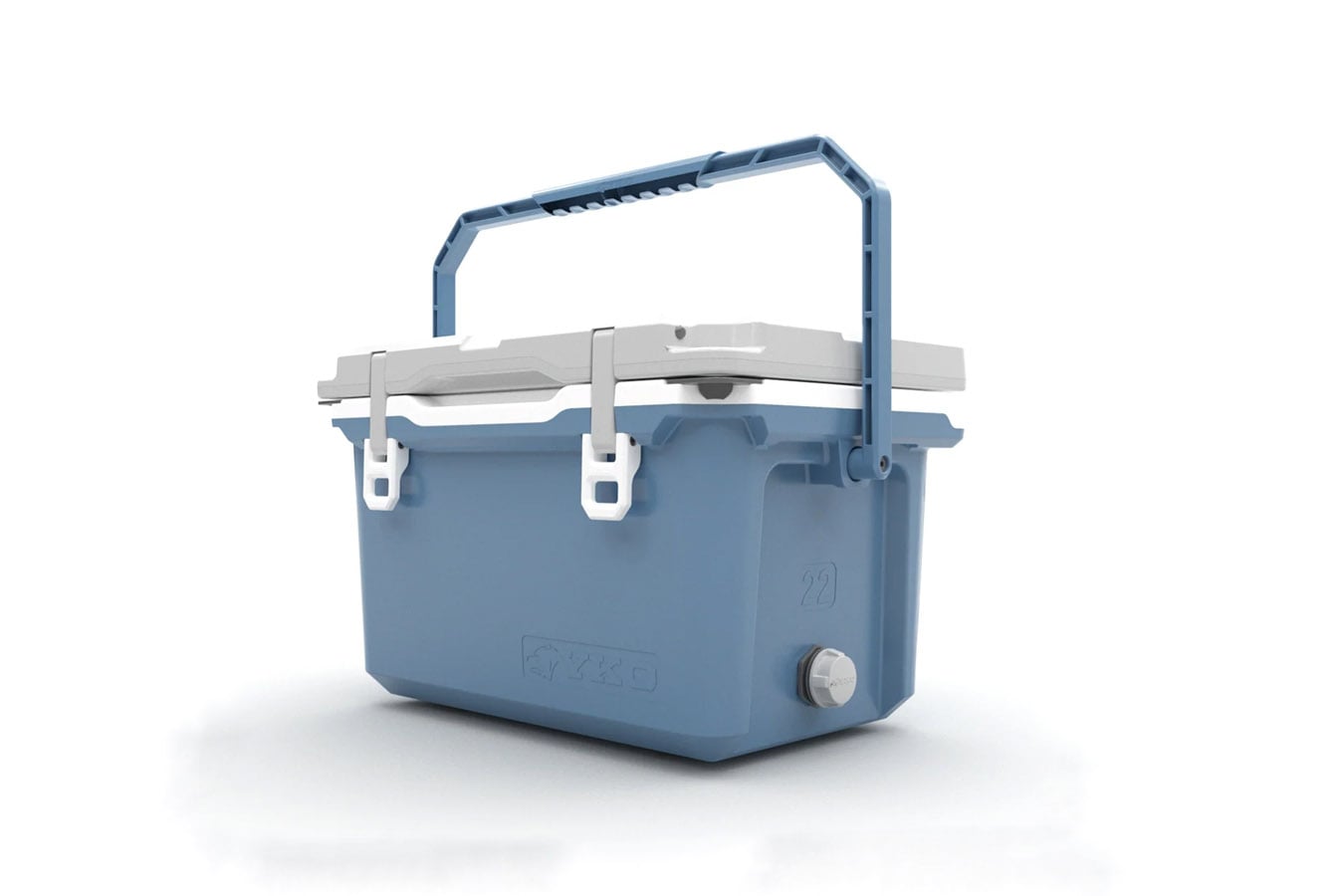 YUKON OUTFITTERS Snake River 22qt Lightweight Hard Cooler Ocean Front Blue
