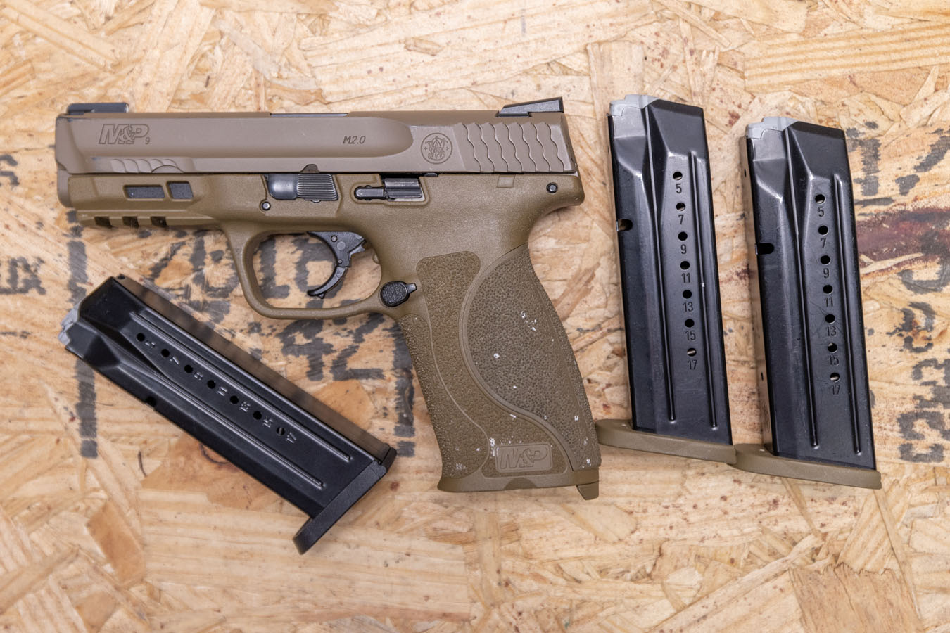 SMITH AND WESSON M&P9 M2.0 9mm Police Trade-In Pistol with FDE Finish