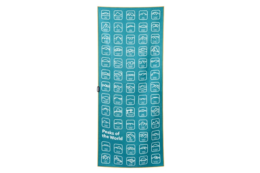 NOMADIX Original Towel Peaks Of the World Teal Ocean