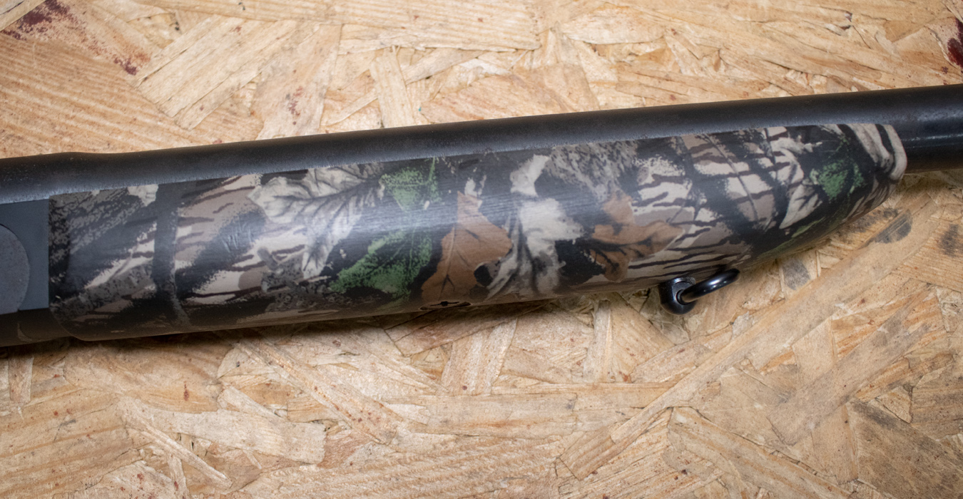 NEW ENGLAND FIREARMS Pardner SB1 12 Gauge Police Trade-In Single-Shot Shotgun w/Camo Stock