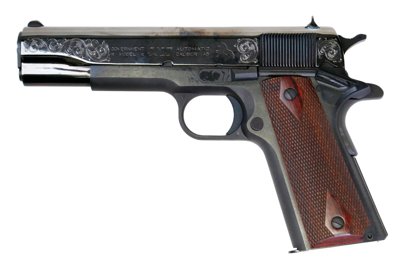 COLT 1911 Government Classic Engraved 45 ACP Semi-Auto Pistol