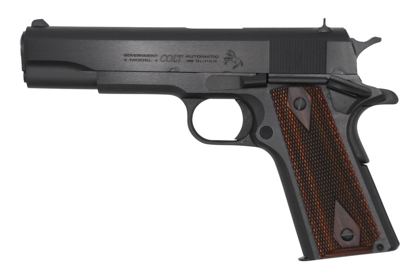 COLT 1911 Government Classic 38 Super Semi-Auto Pistol with Royal Blue Finish