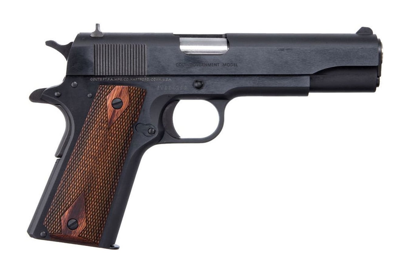 COLT 1911 Government Classic 38 Super Semi-Auto Pistol with Royal Blue Finish (Blemished)