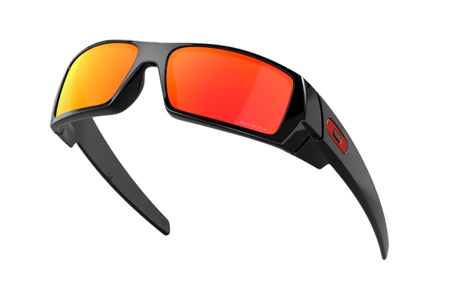 Oakley Gascan Sunglasses with Polished Black Frame Prizm Ruby Lens