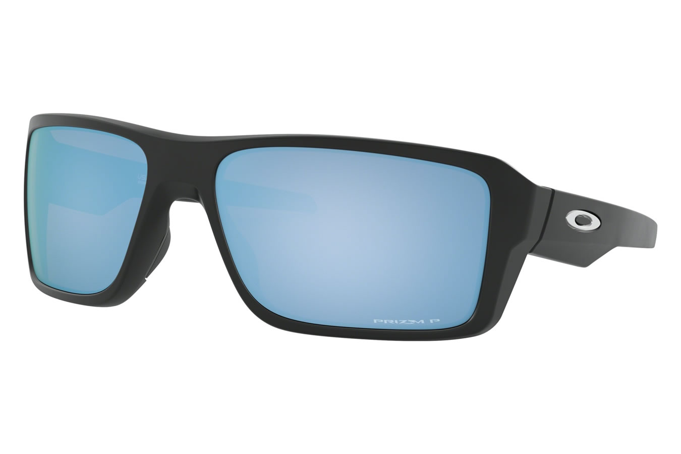 OAKLEY Double Edge Sunlgasses wtih Matte Black Frame and Prizm Deep Water Polarized Lenses