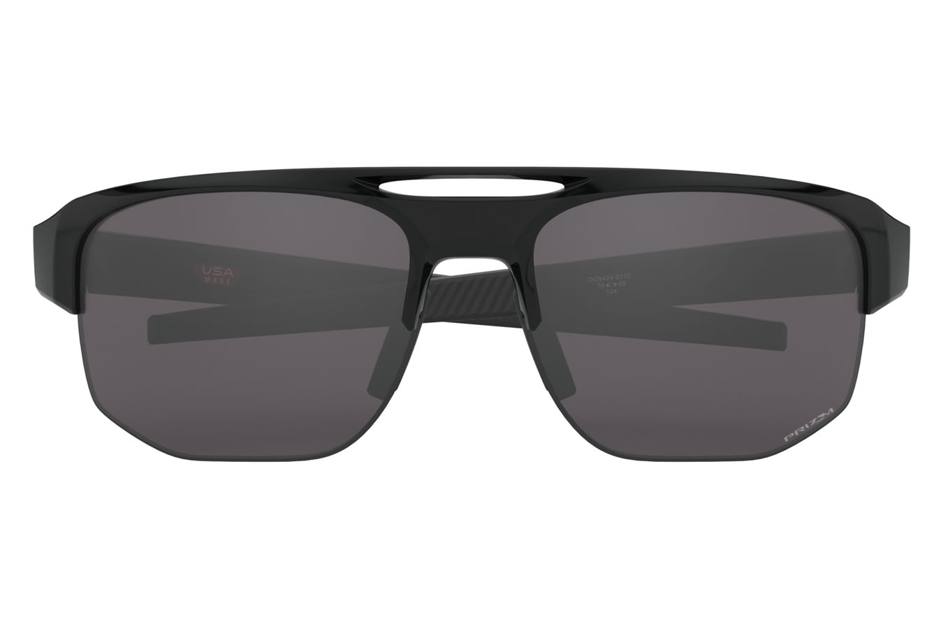 OAKLEY Mercenary Sunglasses with Polished Black Frame and Prizm Gray Lenses
