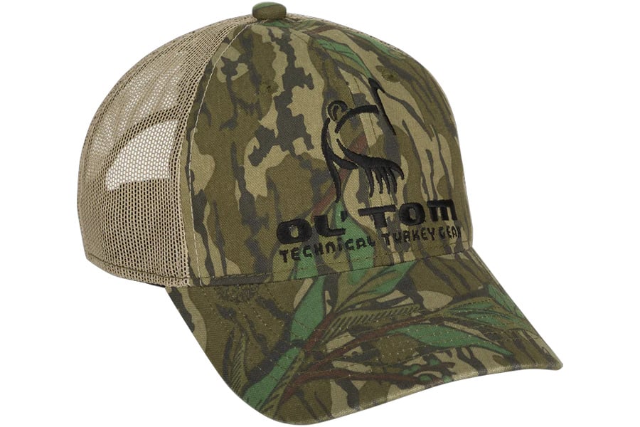 Ol Tom Mossy Oak Greenleaf Mesh Back Ol' Tom Logo Cap