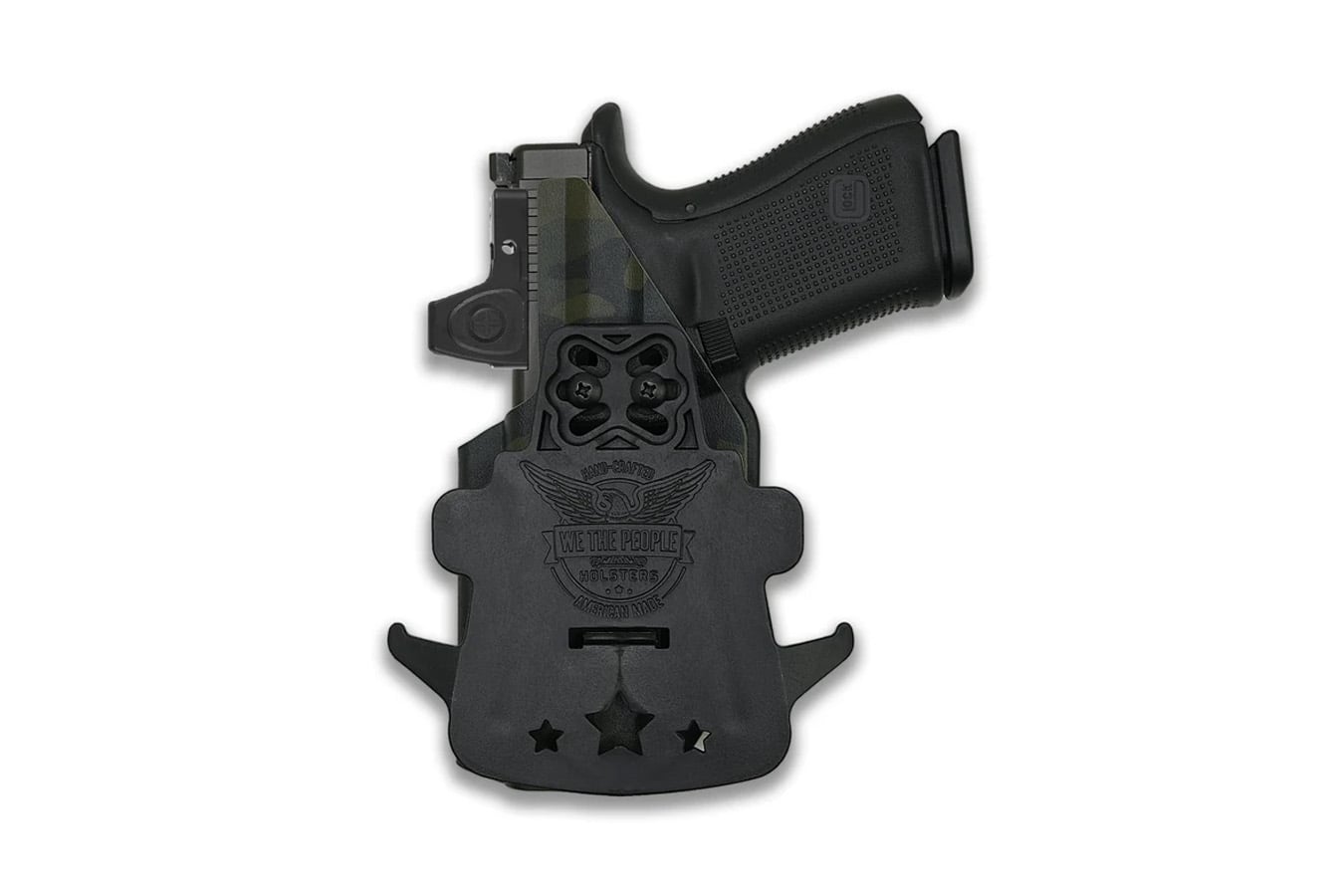 WE THE PEOPLE Glock 17 MOS with Streamlight Red Dot Optic cut OWB Holster - Rigth Handed Black MultiCam