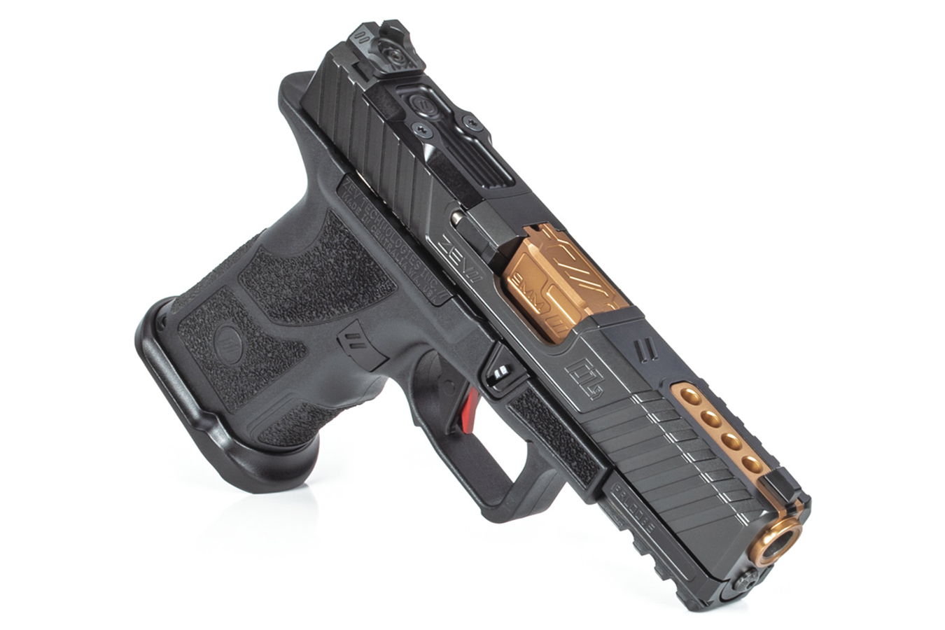ZEV TECHNOLOGIES OZ9C Elite 9mm Hyper-Comp Pistol with Bronze Barrel