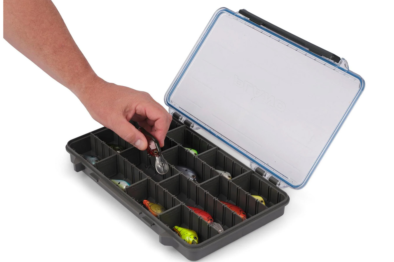 Plano Molding 3700 Waterproof Stowaway Tackle Box, Blue