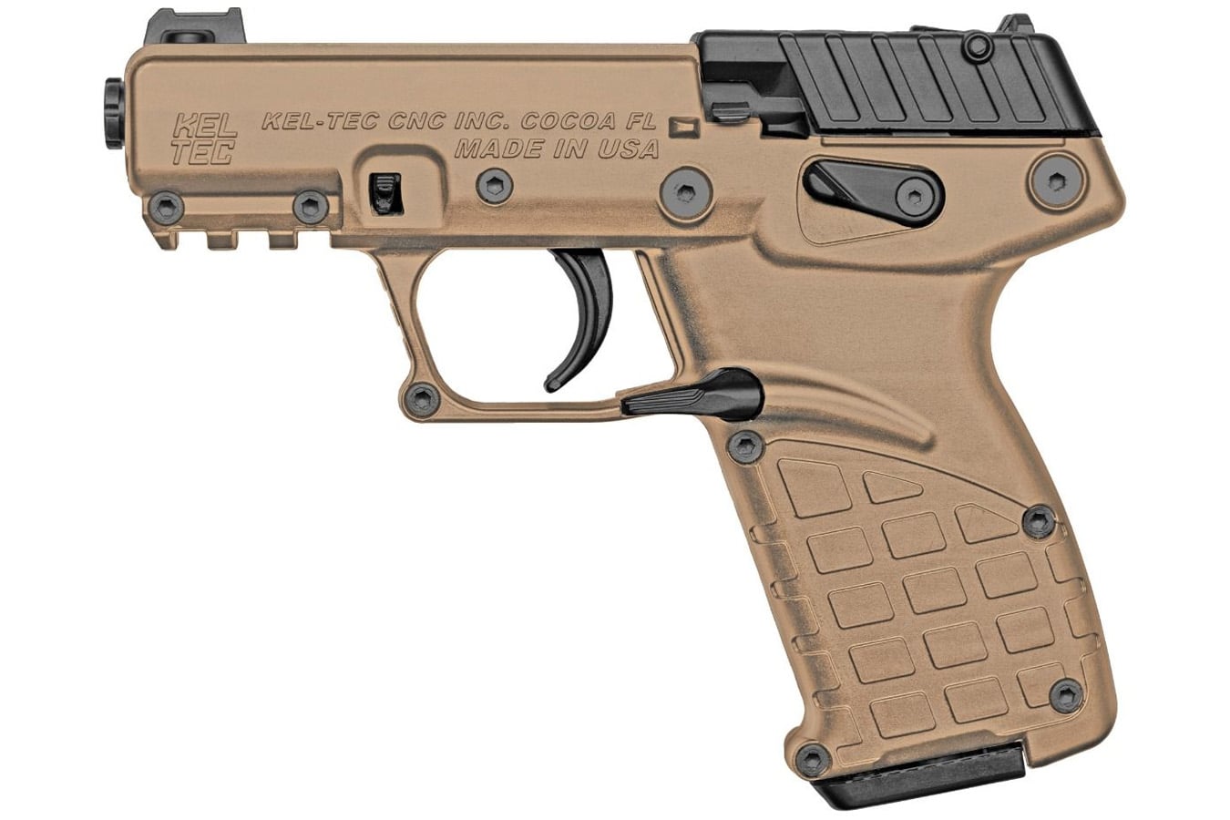 KELTEC P17 22LR 16-Round Semi-Automatic Pistol with Tan Finish