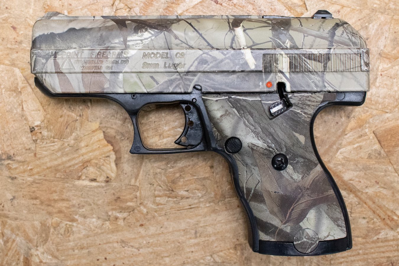 HI POINT C9 9mm Police Trade-In Pistol with Camo Finish (Magazine Not Included)