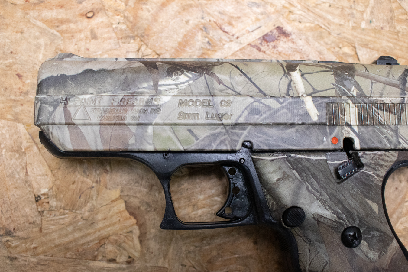 HI POINT C9 9mm Police Trade-In Pistol with Camo Finish (Magazine Not Included)