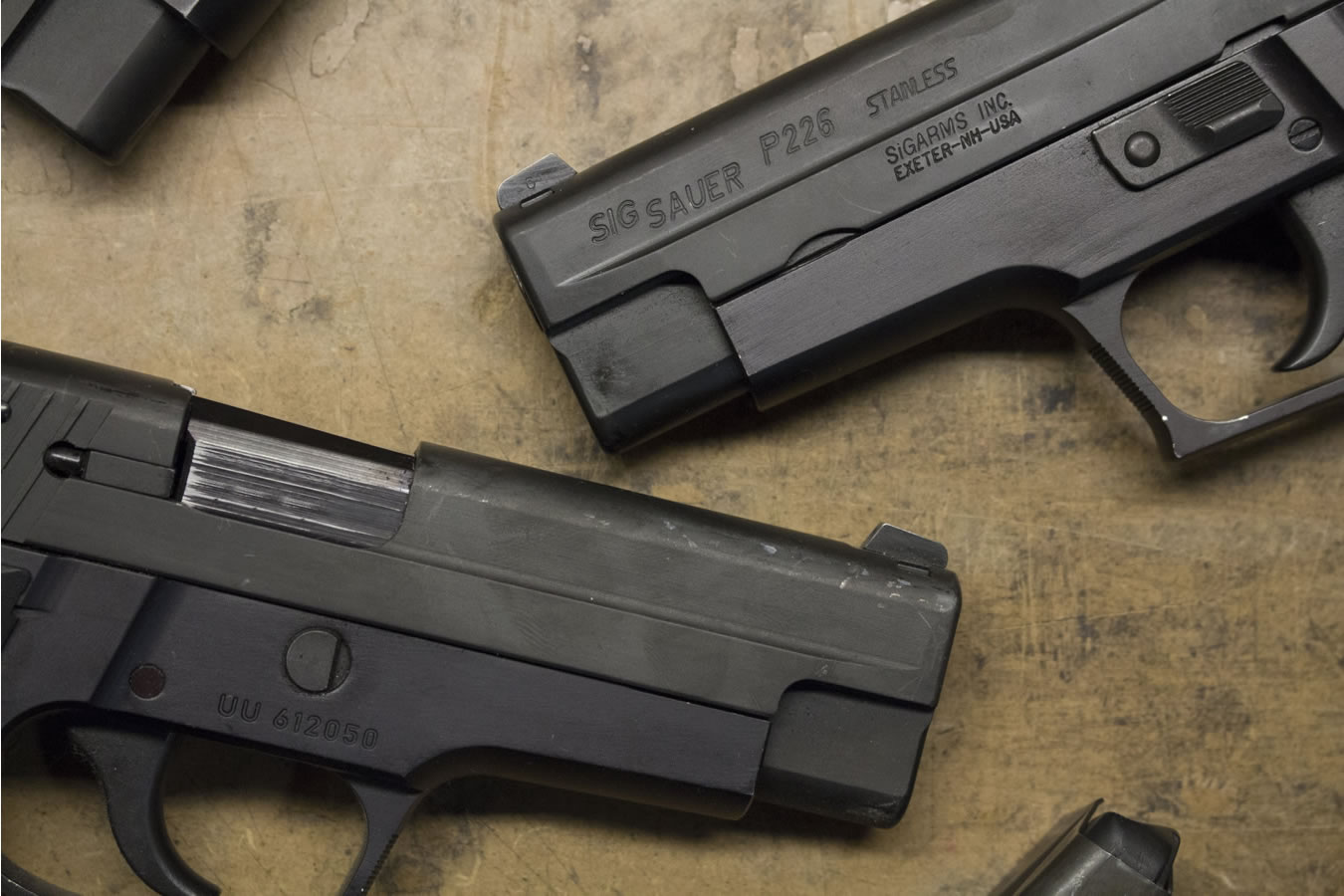 SIG SAUER P226 9mm DA/SA Police Trade-in Pistols (Fair Condition)
