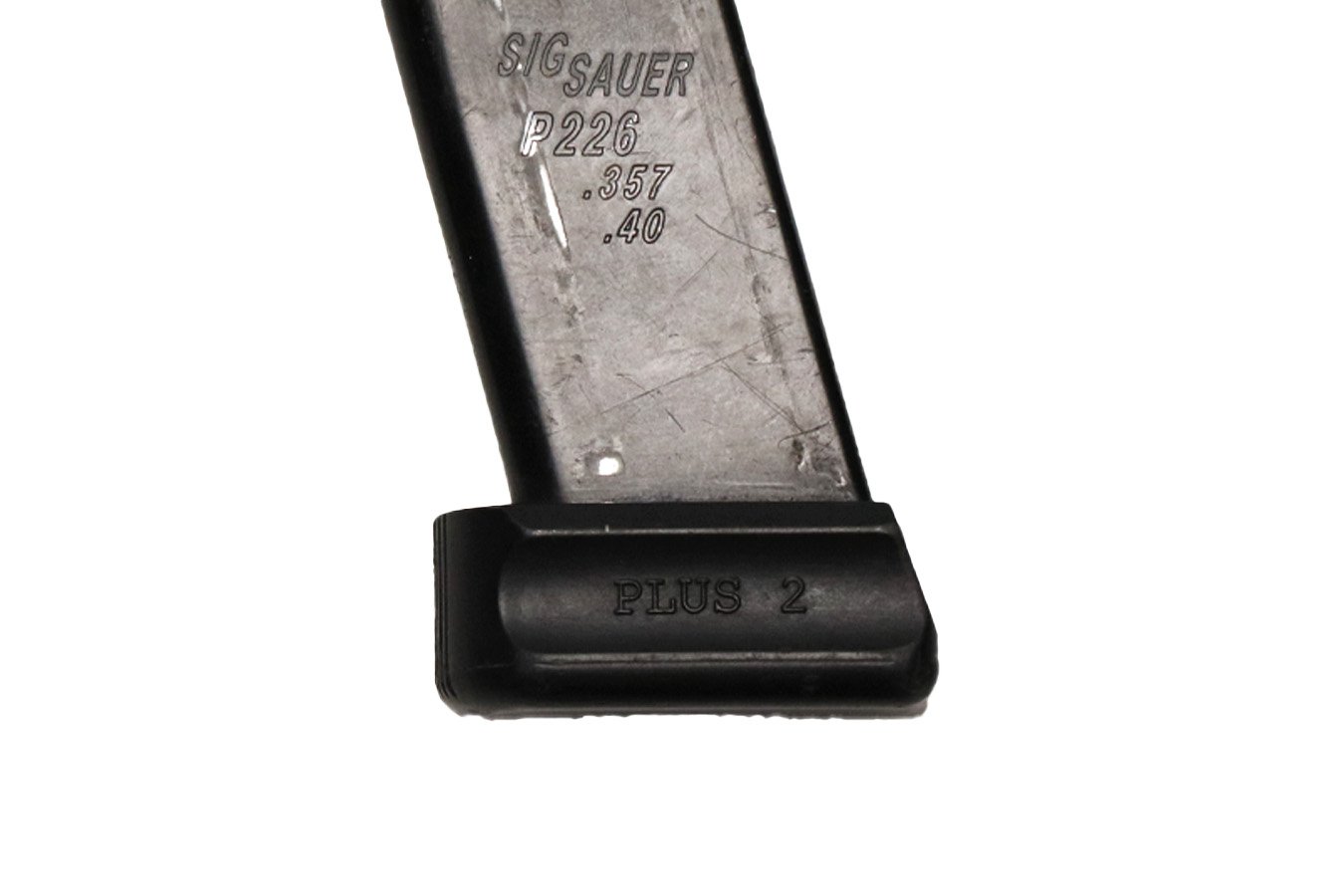 SIG SAUER P226 40 S&W / 357 Sig. 12-Round Police Trade-in Magazines with +2 Baseplates