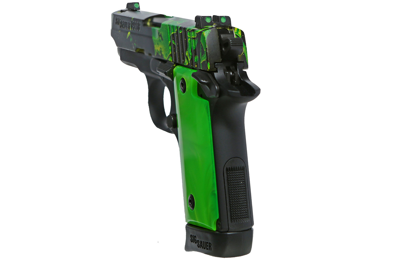 Sig Sauer P238 380 ACP Carry Conceal Pistol with Moon Shine Toxic Camo
