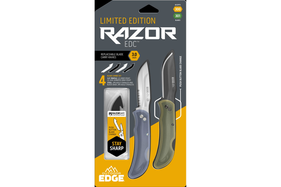OUTDOOR EDGE 2-Pack 3in Affinity Razor EDC Knife Set