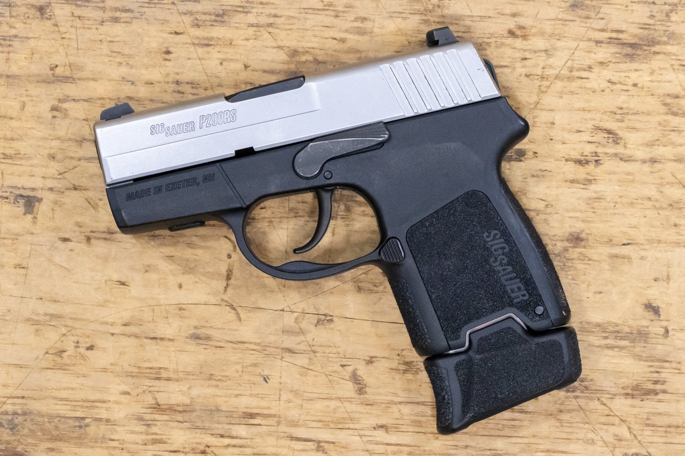 SIG SAUER P290 9mm DAO Two-Tone Police Trade-Pistols with Night Sights (Fair Condition)