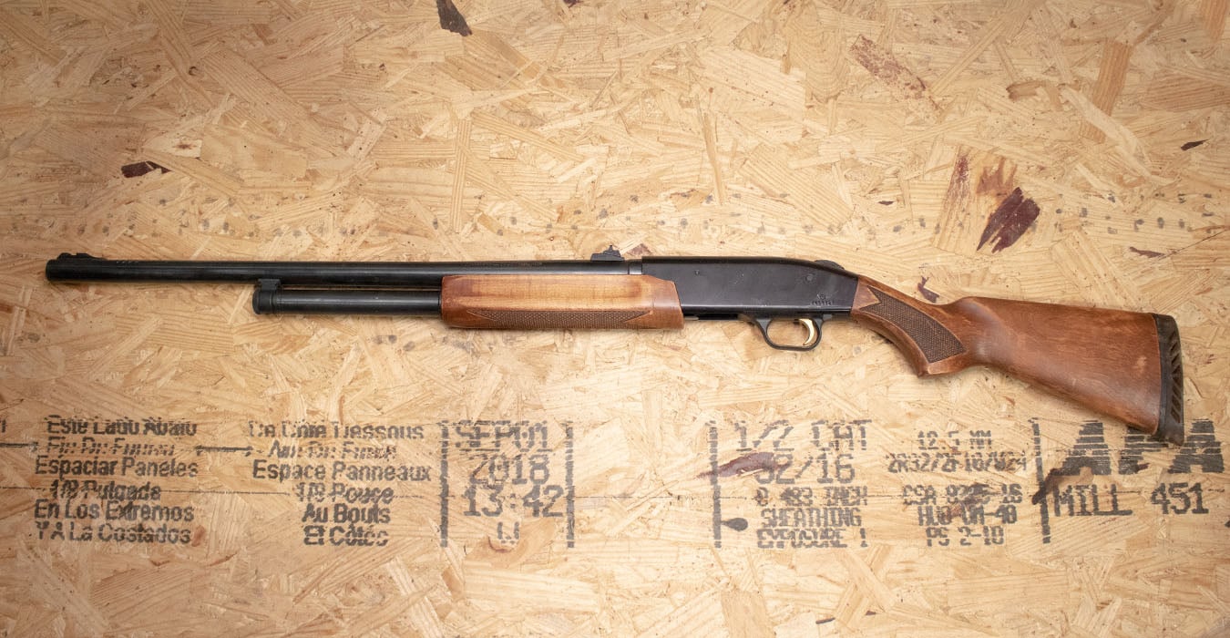 MOSSBERG 500A 12 Gauge Police Trade-In Shotgun with Wood Stock