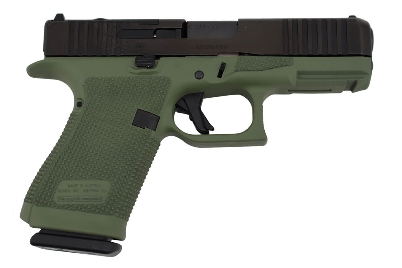 Glock 19 Gen6 9mm Optic Ready Pistol with OD Green Two-Tone Finish