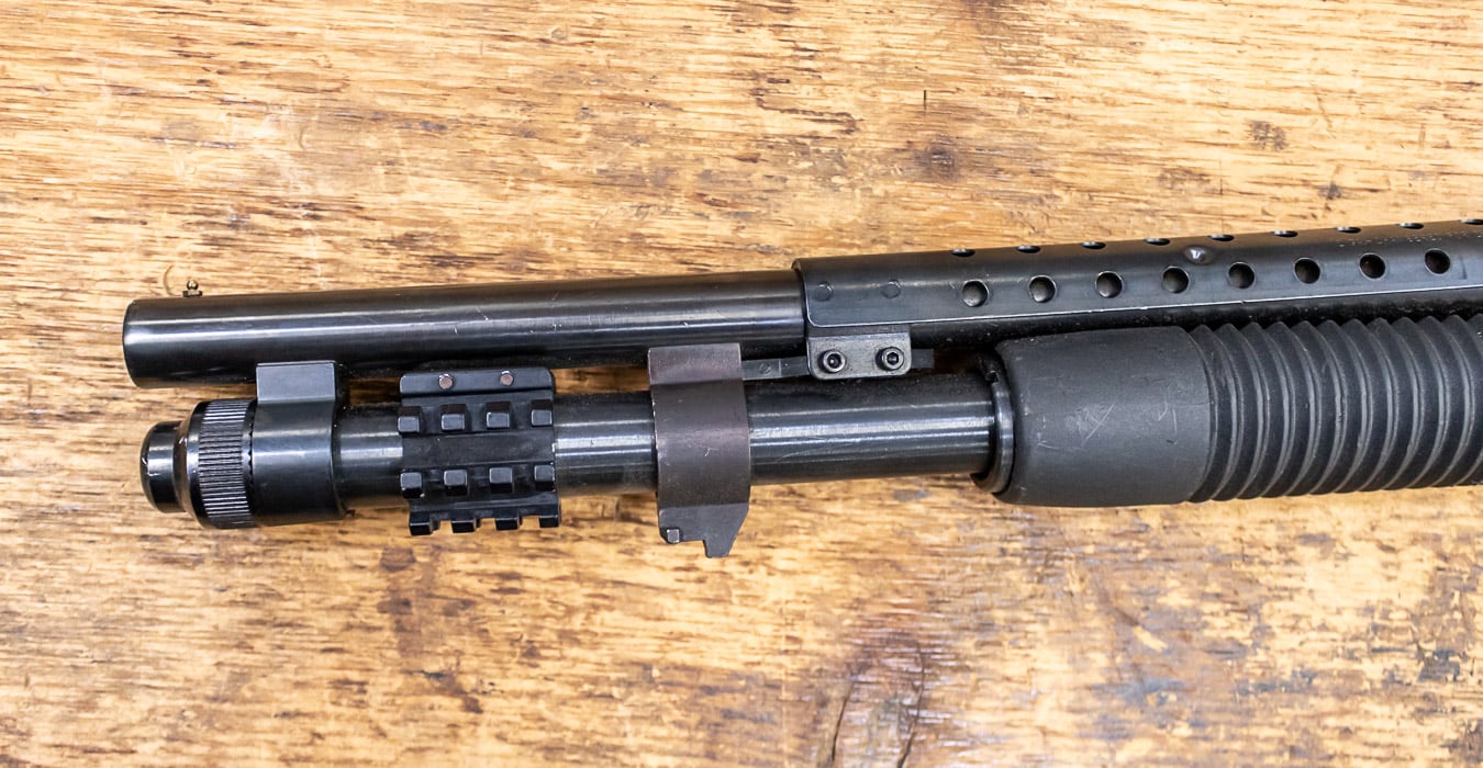 MOSSBERG 590 Tactical 12 Gauge Police Trade-in Shotgun with Side Saddle
