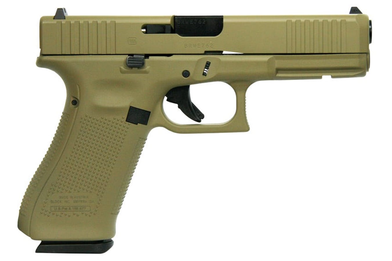 GLOCK 17 Gen5 9mm Semi-Auto Pistol with Tan/Bronze Two-Tone Finish