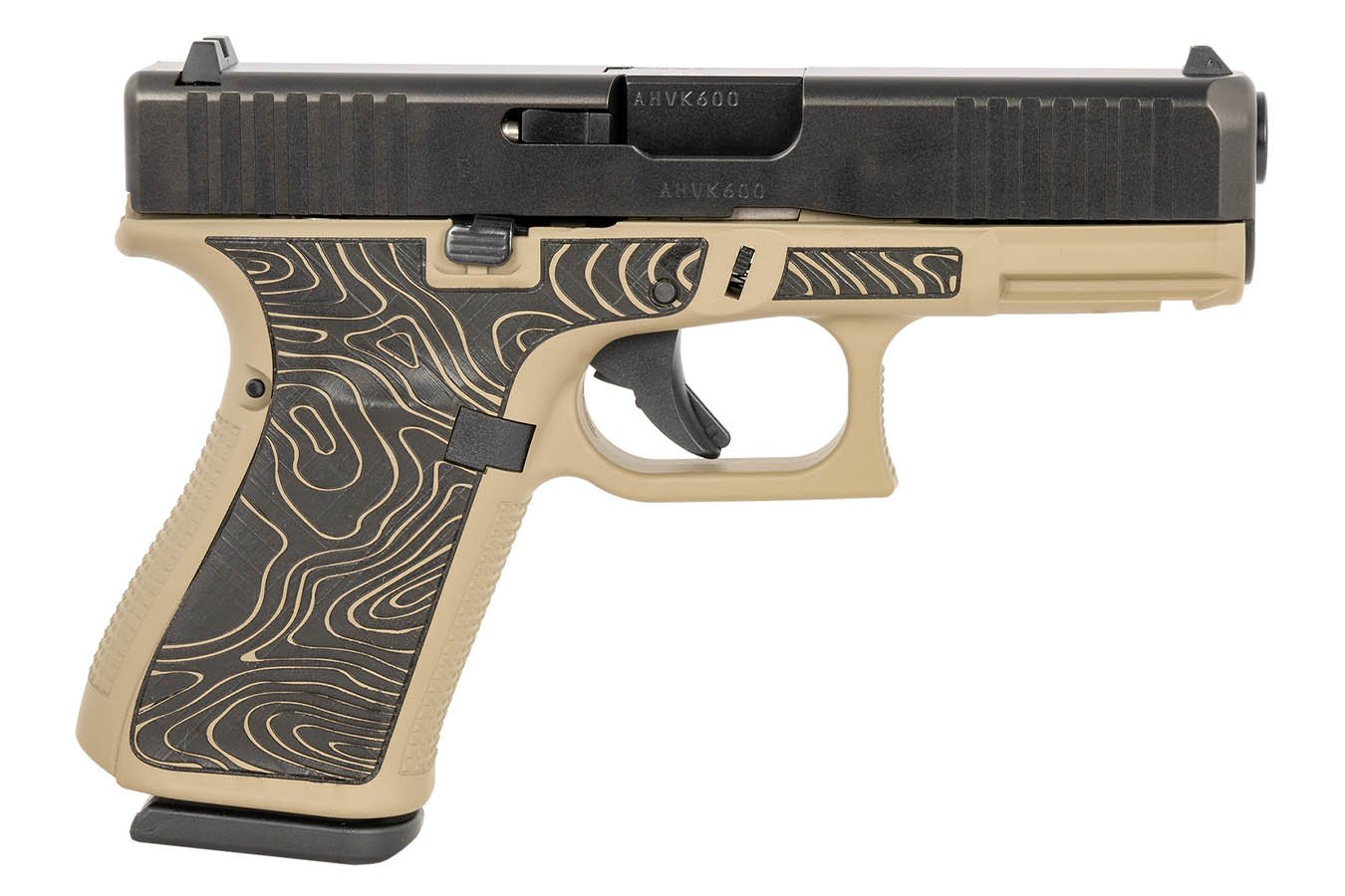 Glock 19 Gen5 9mm Pistol with Coyote Tan Frame