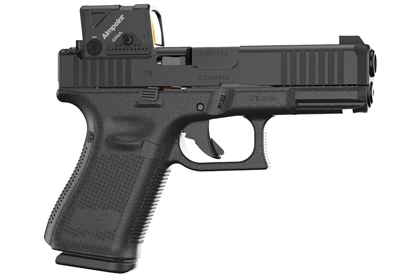 Glock 19 Gen5 MOS 9mm Semi-Auto Pistol with AimPoint COA Red Dot Sight