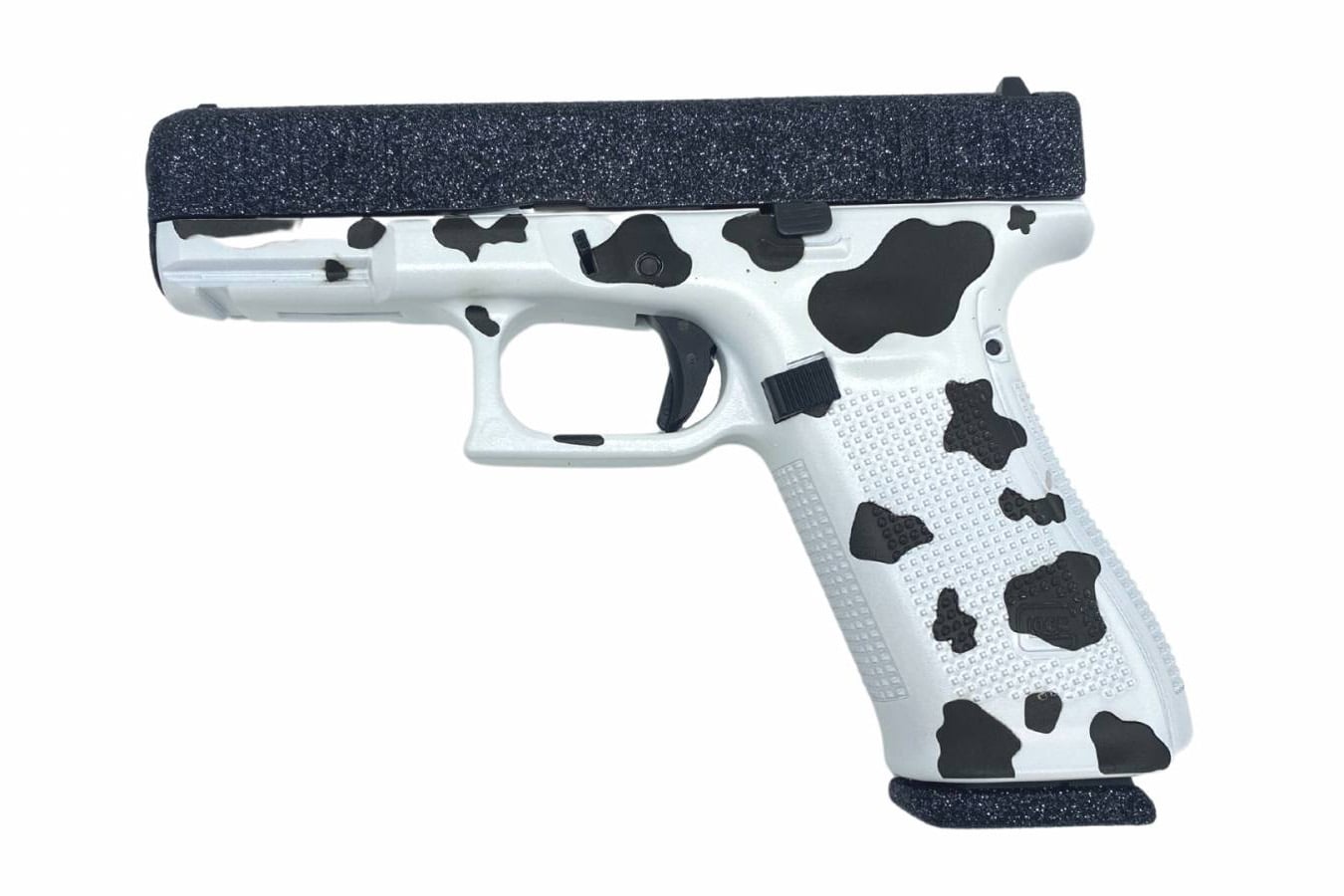 GLOCK 45 Gen5 9mm Compact Crossover Pistol with Tactical Cow Glitter Finish