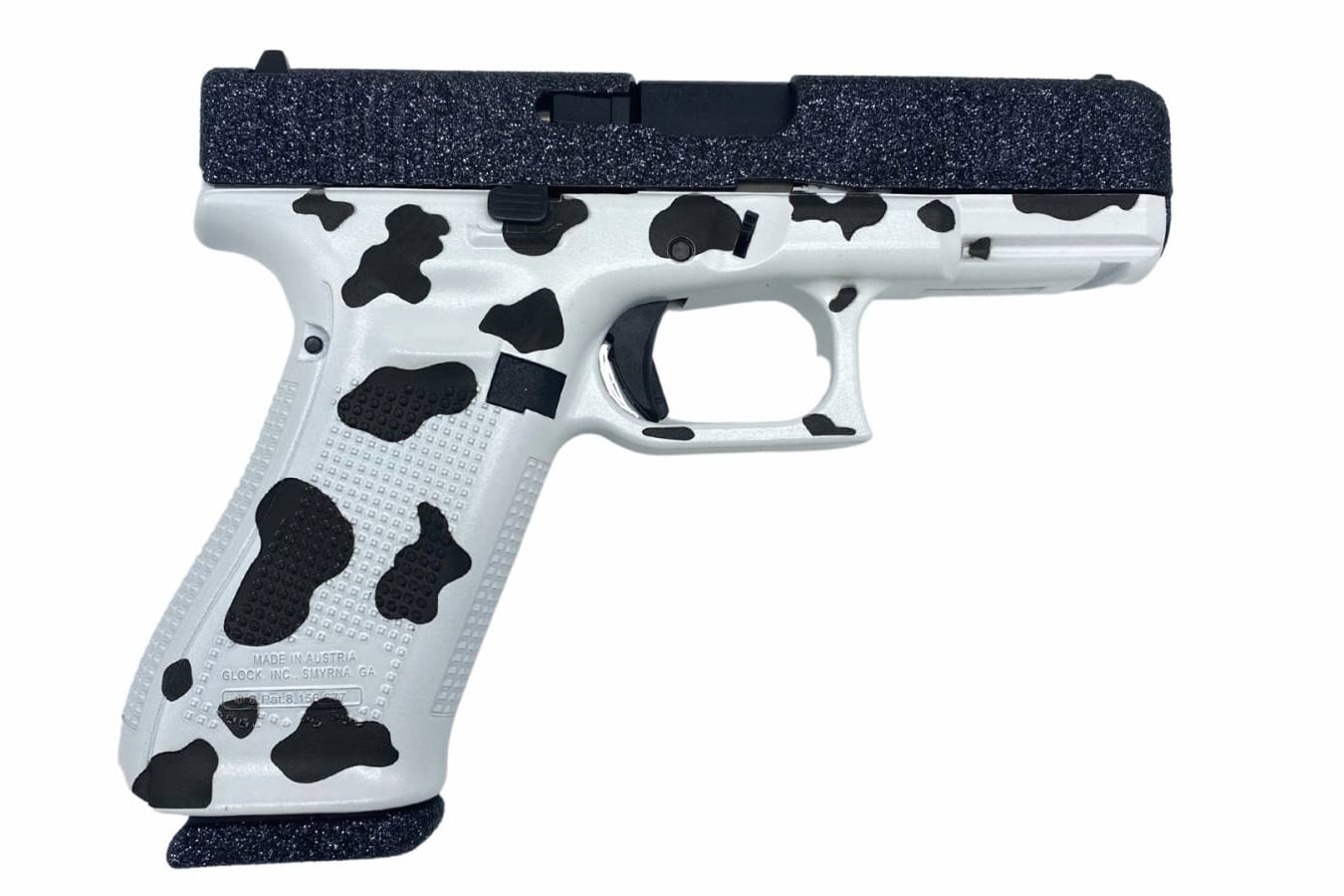 GLOCK 45 Gen5 9mm Compact Crossover Pistol with Tactical Cow Glitter Finish