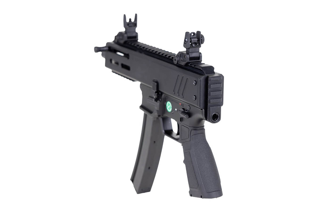 PANZER ARMS Han9 9mm Semi-Auto Pistol with Flip Up Sights and 6.5 Inch Barrel (MP5 Mag Compatible