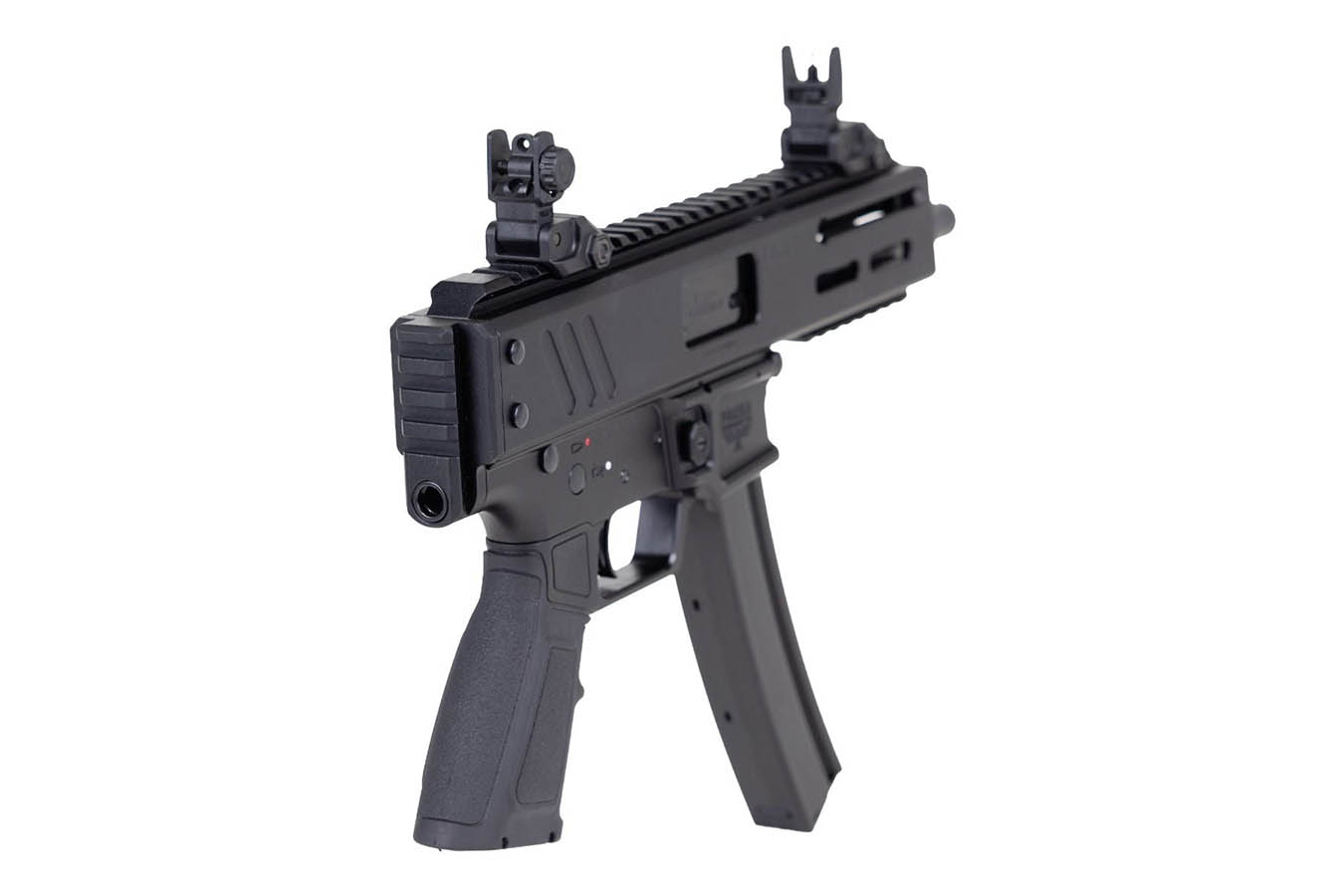 PANZER ARMS Han9 9mm Semi-Auto Pistol with Flip Up Sights and 6.5 Inch Barrel (MP5 Mag Compatible
