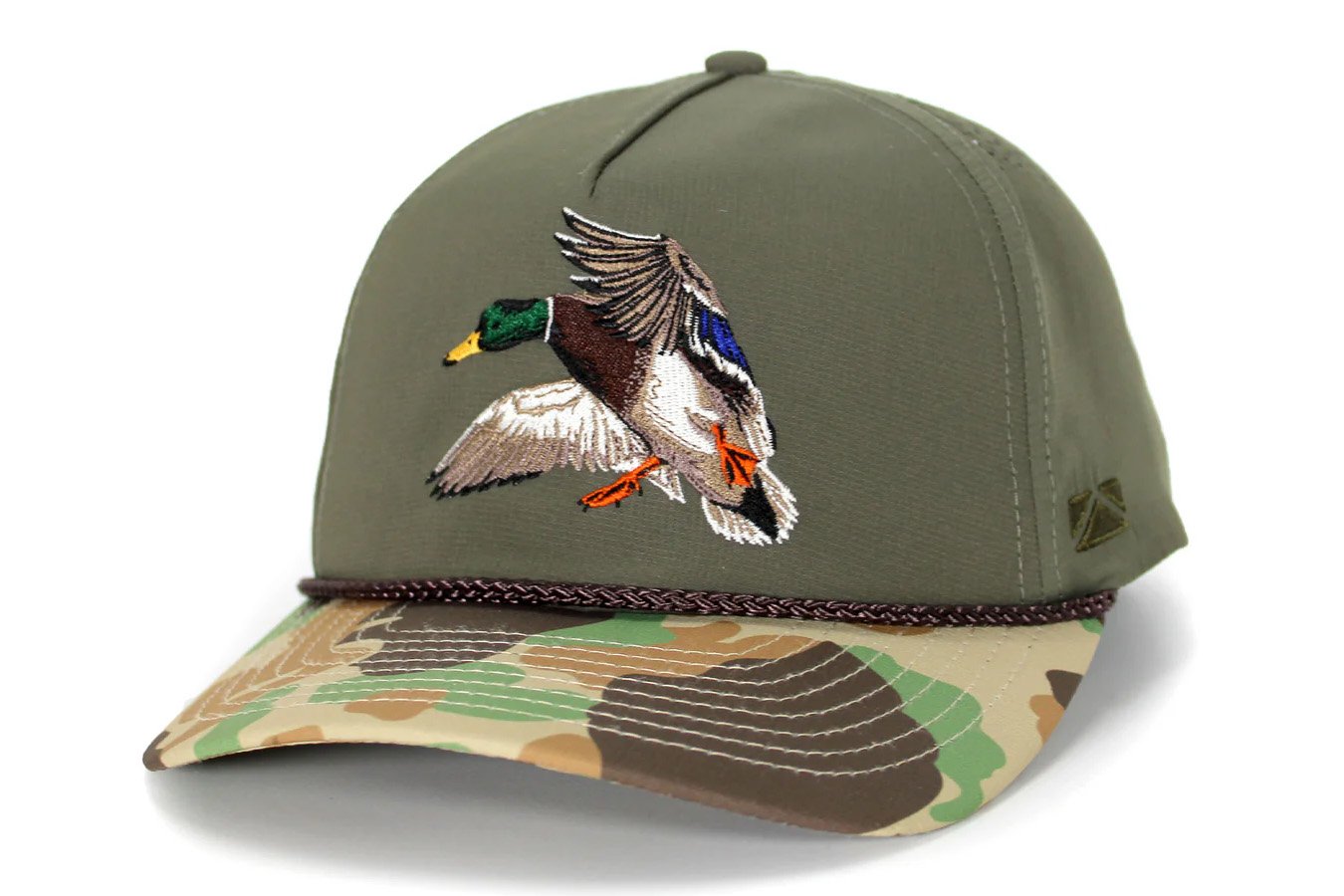 PARAMOUNT APPAREL Landing Mallard 5-Panel Olive Performance Hat