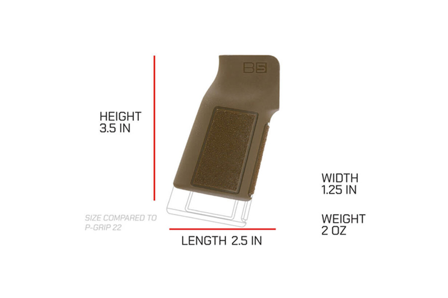B5 SYSTEMS P-Grip 22K Coyote