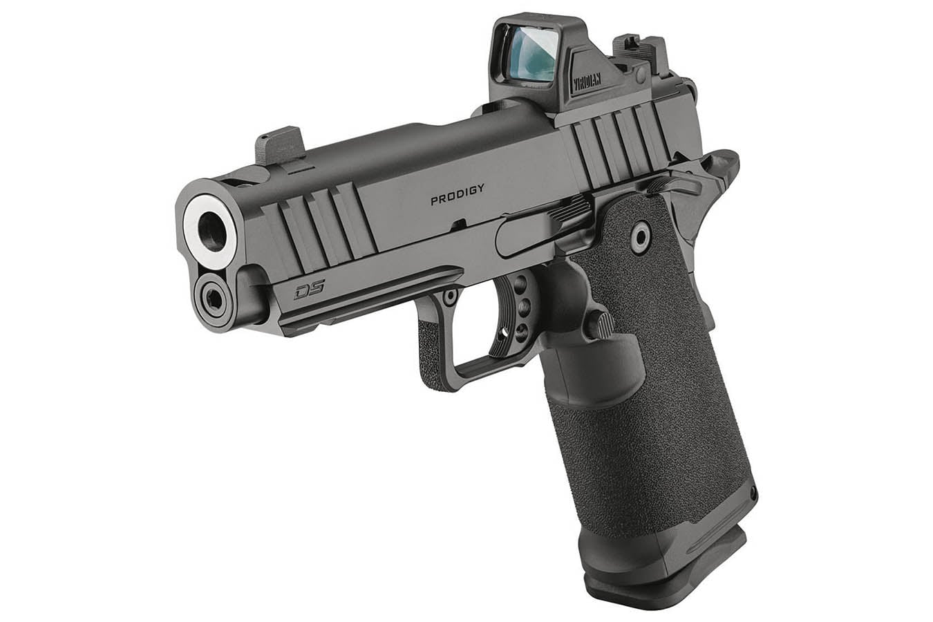 Springfield 1911 DS Prodigy Comp 4.25 Gear Pac with Viridian RFX-11 Green Dot, Four Mags and Pistol Bag