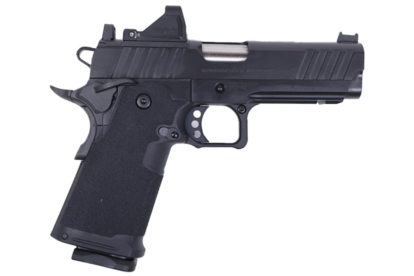 SPRINGFIELD 1911 DS Prodigy 4.25 AOS 9mm Gear-Pac with Viridian RFX-11 Green Dot, Four Mags and Range Bag