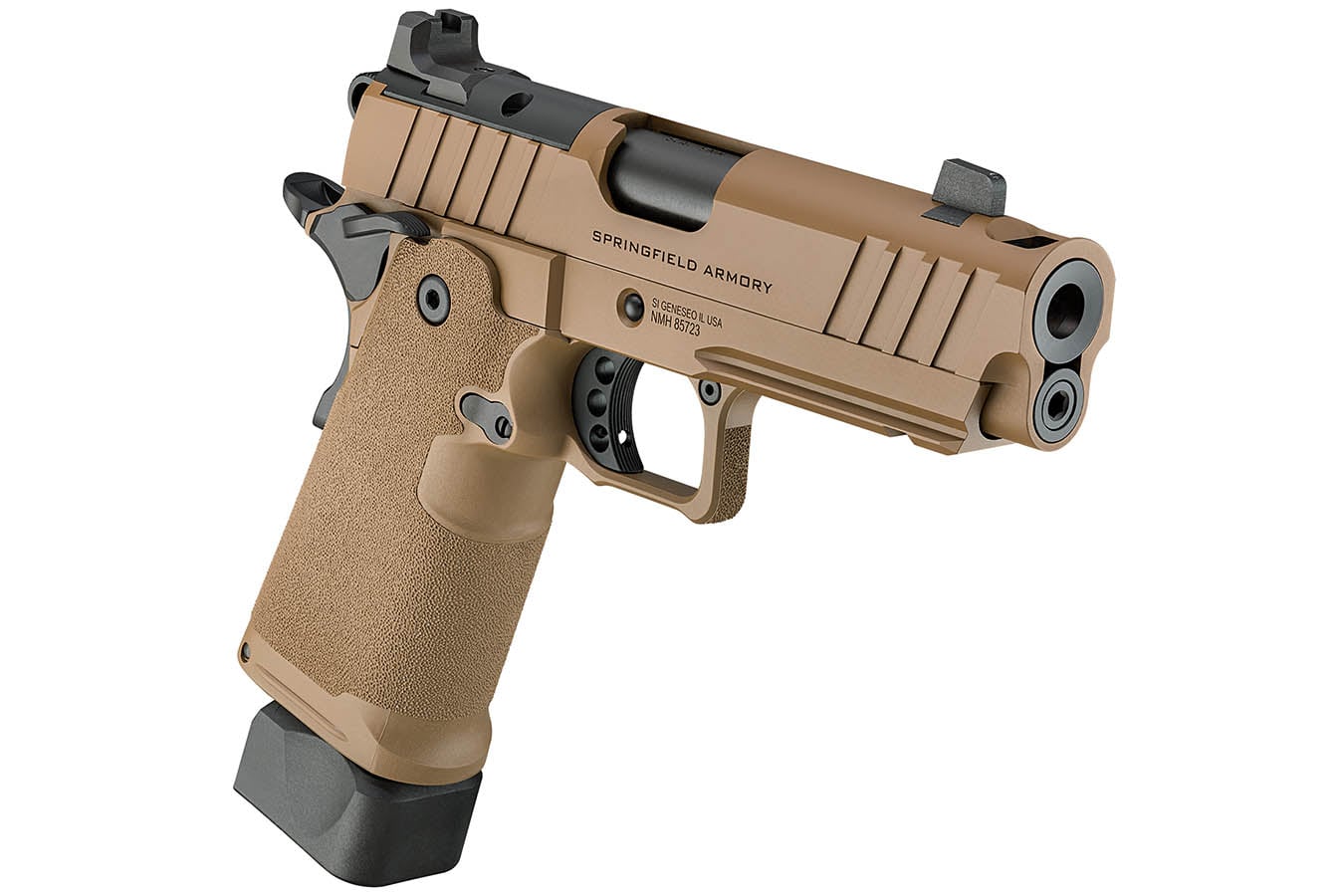 SPRINGFIELD 1911 DS Prodigy 9mm Optic Ready Pistol with 4.25 Inch Barrel and Coyote Brown Finish