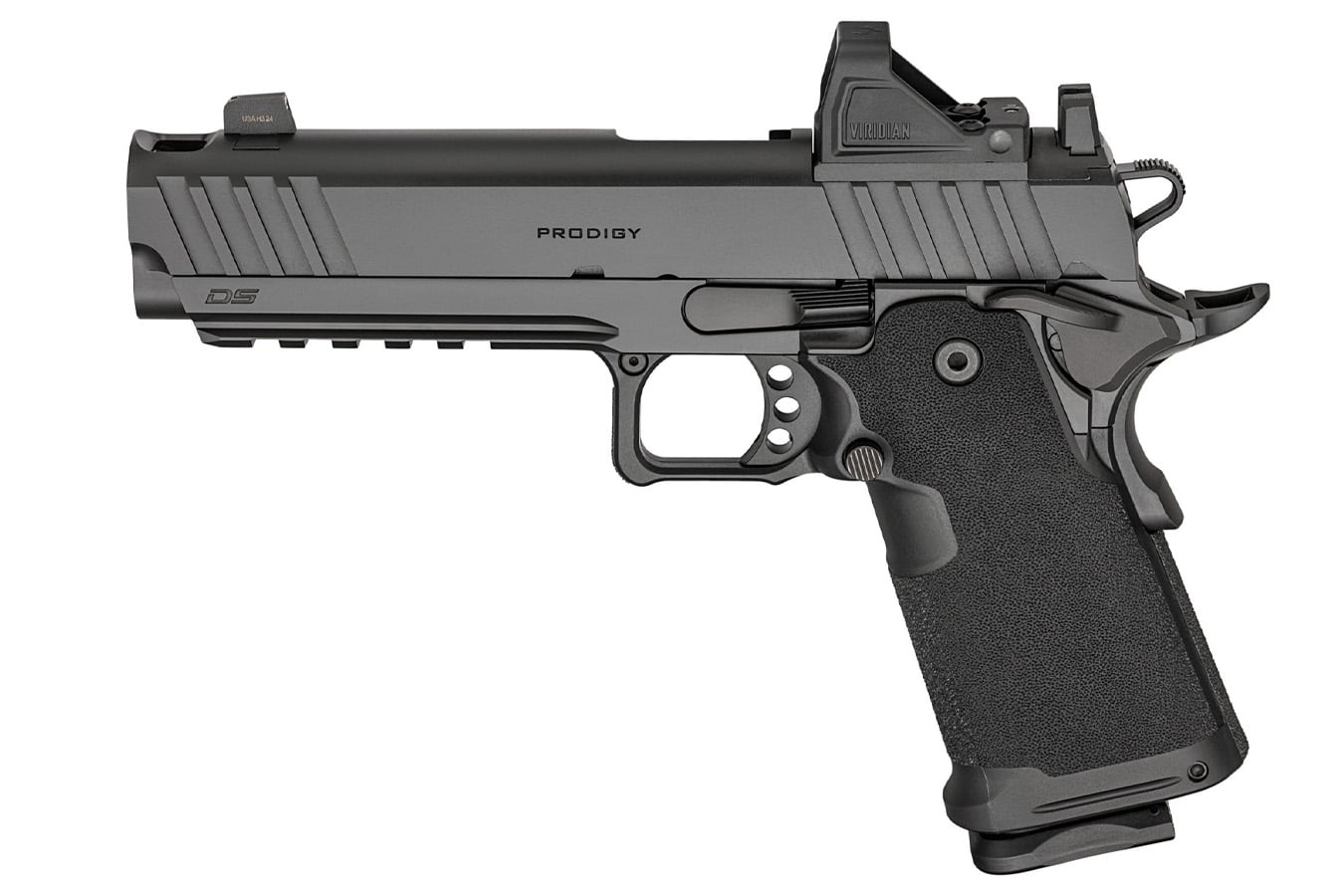 SPRINGFIELD Prodigy 1911 DS 9mm Semi-Auto Pistol with Viridian RFX-11 Green Dot and Pistol Bag