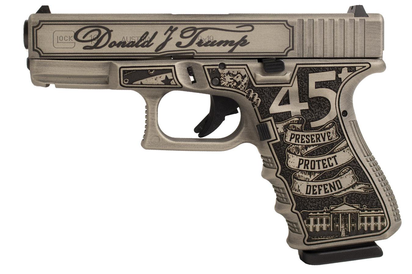 GLOCK 19 Gen3 9mm Donald Trump Bill of Rights Custom Edition Pistol