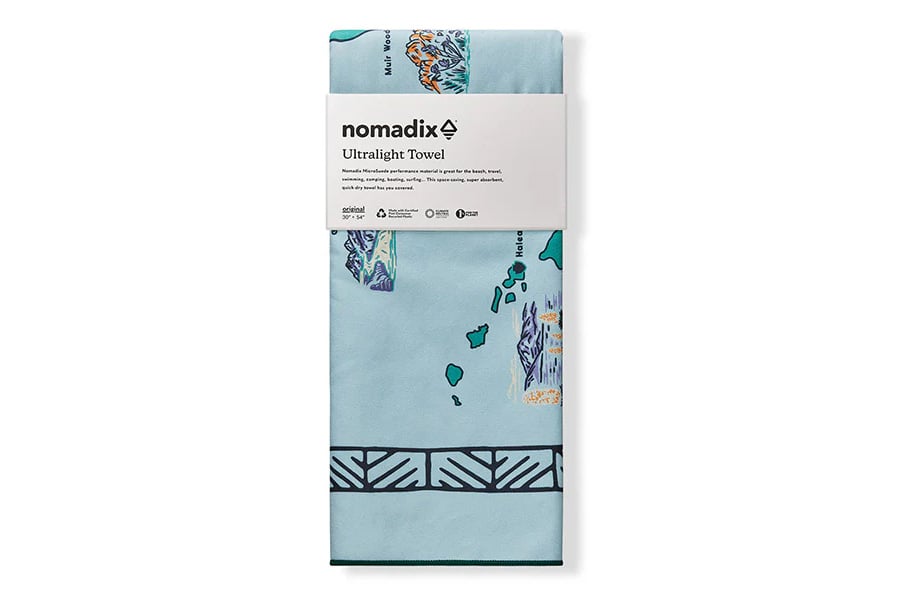 NOMADIX Ultralight Towel: National Parks and Monuments Map