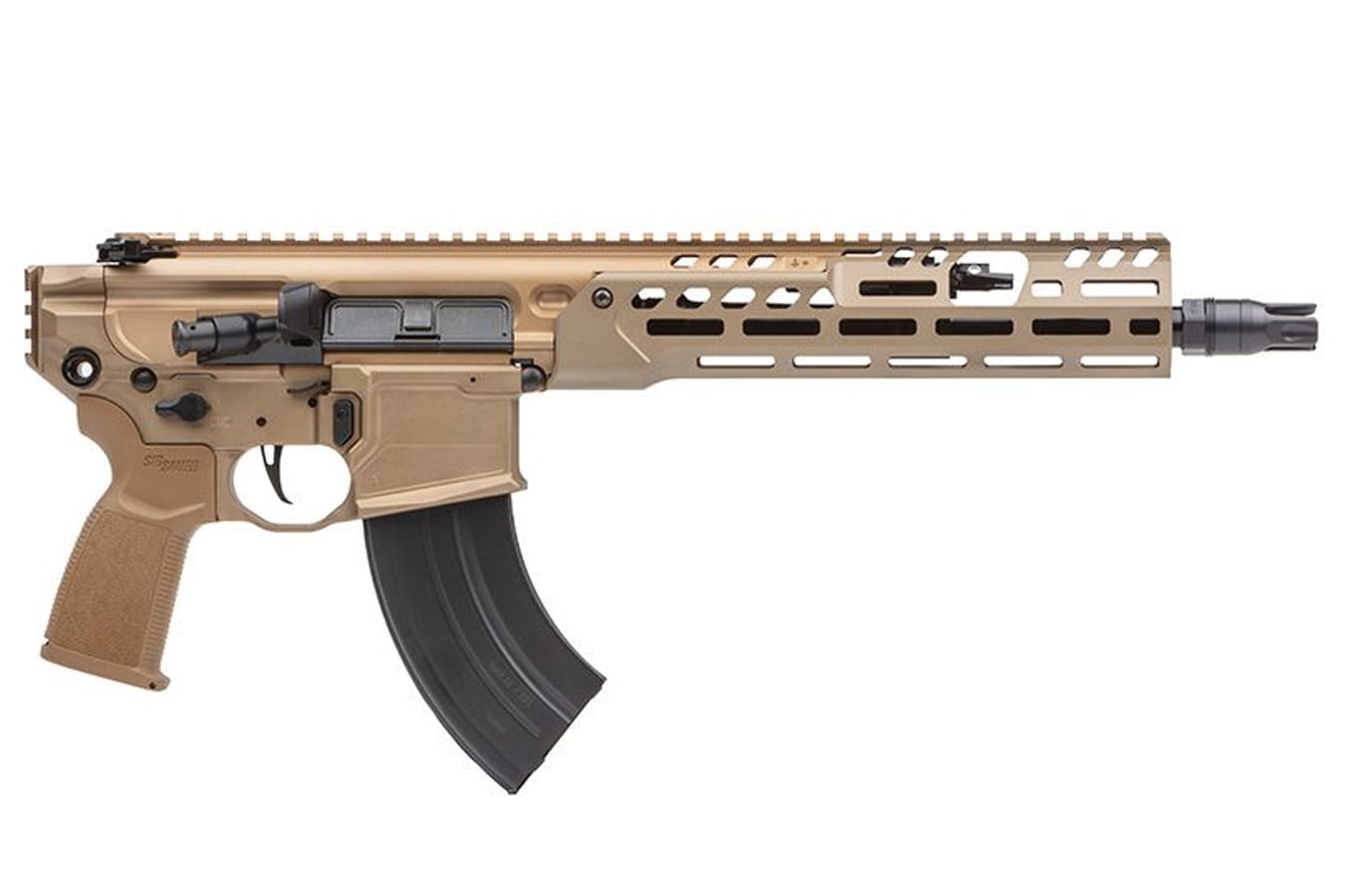 SIG SAUER MCX Spear LT 7.62x39mm AR Pistol with Coyote Cerakote Finish