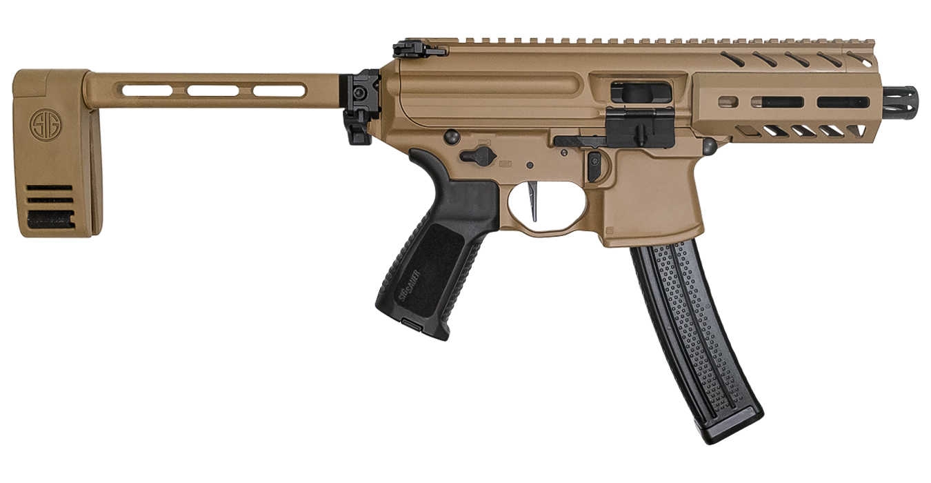 Sig Sauer MPX K 9mm Pistol with SIG PCB Folding Brace and Coyote ...