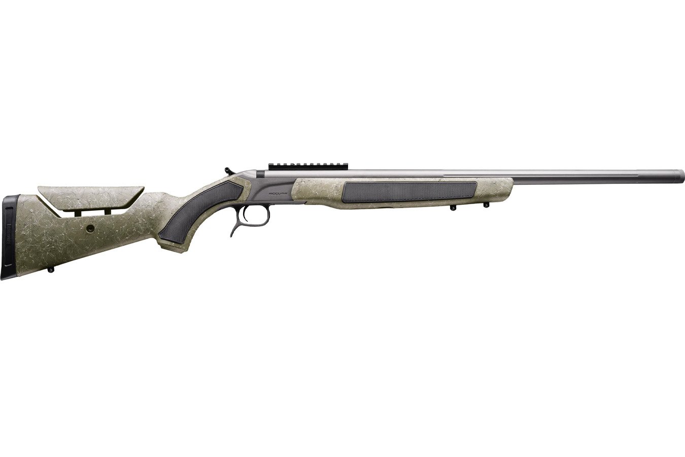 CVA Inc Accura MR-X 50 Caliber Muzzleloader with a Cerakote Tungsten Barrel and Nitride and OD Green Stock