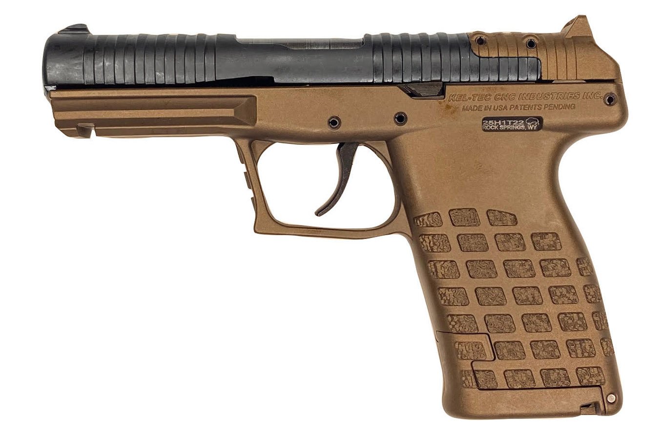 KELTEC PR57 5.7x28mm Optic Ready Pistol with Bronze Finish