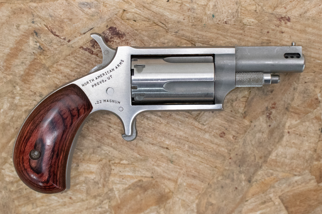 NORTH AMERICAN ARMS 22WMR Police Trade-In Mini Revolver with Ported Barrel