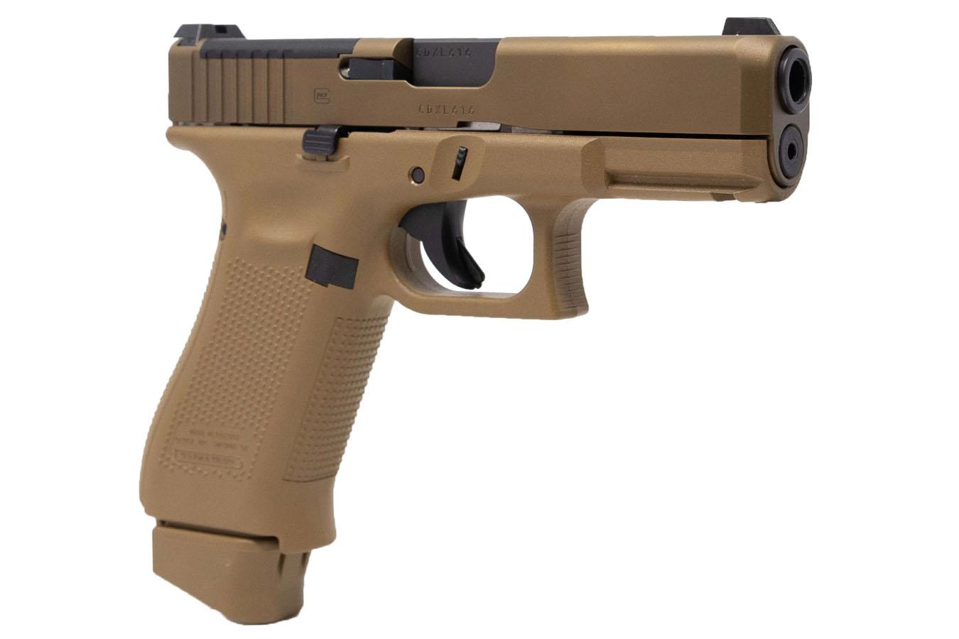 GLOCK 19X MOS 9mm Optic Ready Pistol with Coyote Tan Finish and Ameriglo Sights