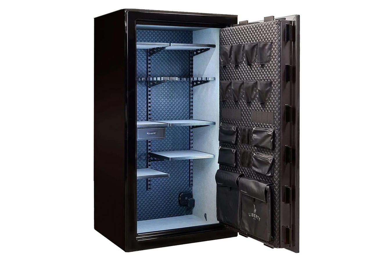 Liberty Presidential Signature 40 Charcoal Gray Gloss Safe with E-Lock