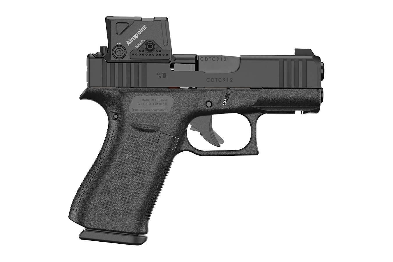 GLOCK G43X 9mm 15-Round Optic Ready Pistol with Aimpoint COA Red Dot Sight