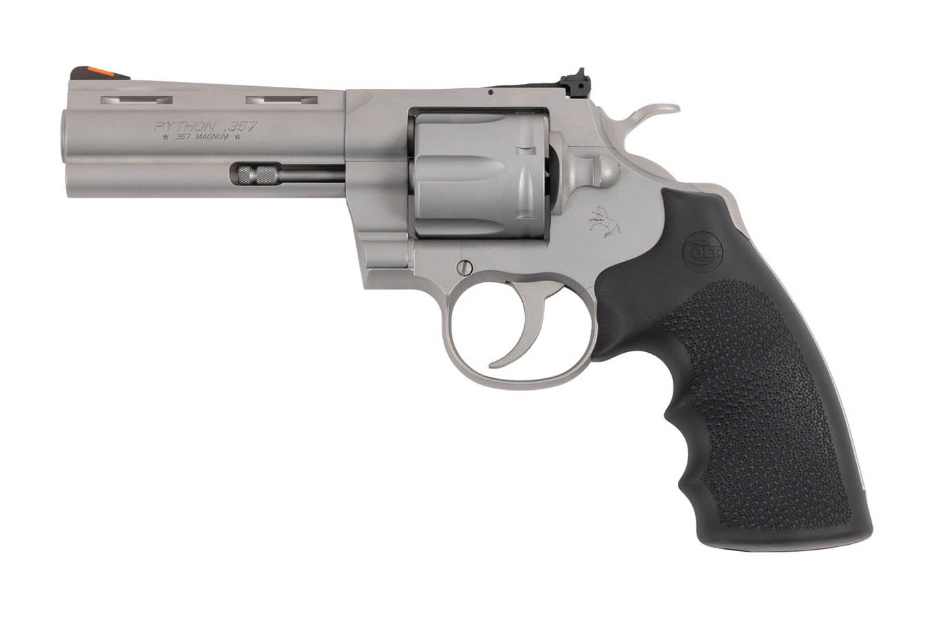 COLT Python 357 Magnum DA/SA Revolver with Matte Stainless Finish and 4.25 Inch Barrel