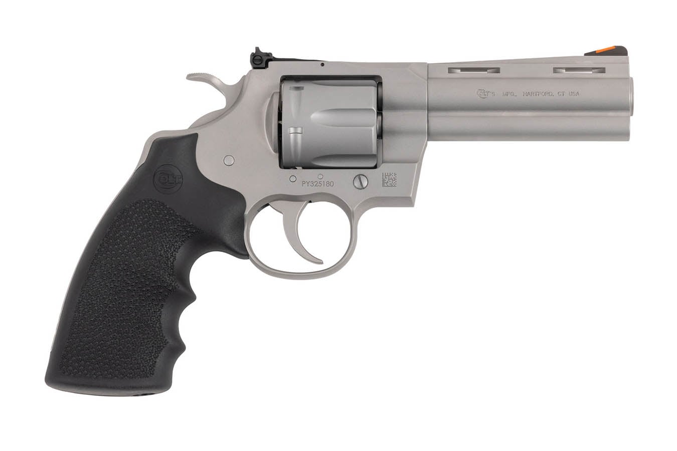 COLT Python 357 Magnum DA/SA Revolver with Matte Stainless Finish and 4.25 Inch Barrel